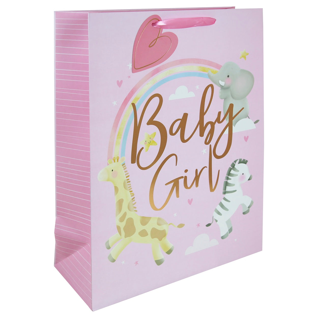 EUROWRAP BABY GIRL EXTRA LARGE GIFT BAG APX 45 X 33 X 15 CM. 35386-1WC \\\KD05246