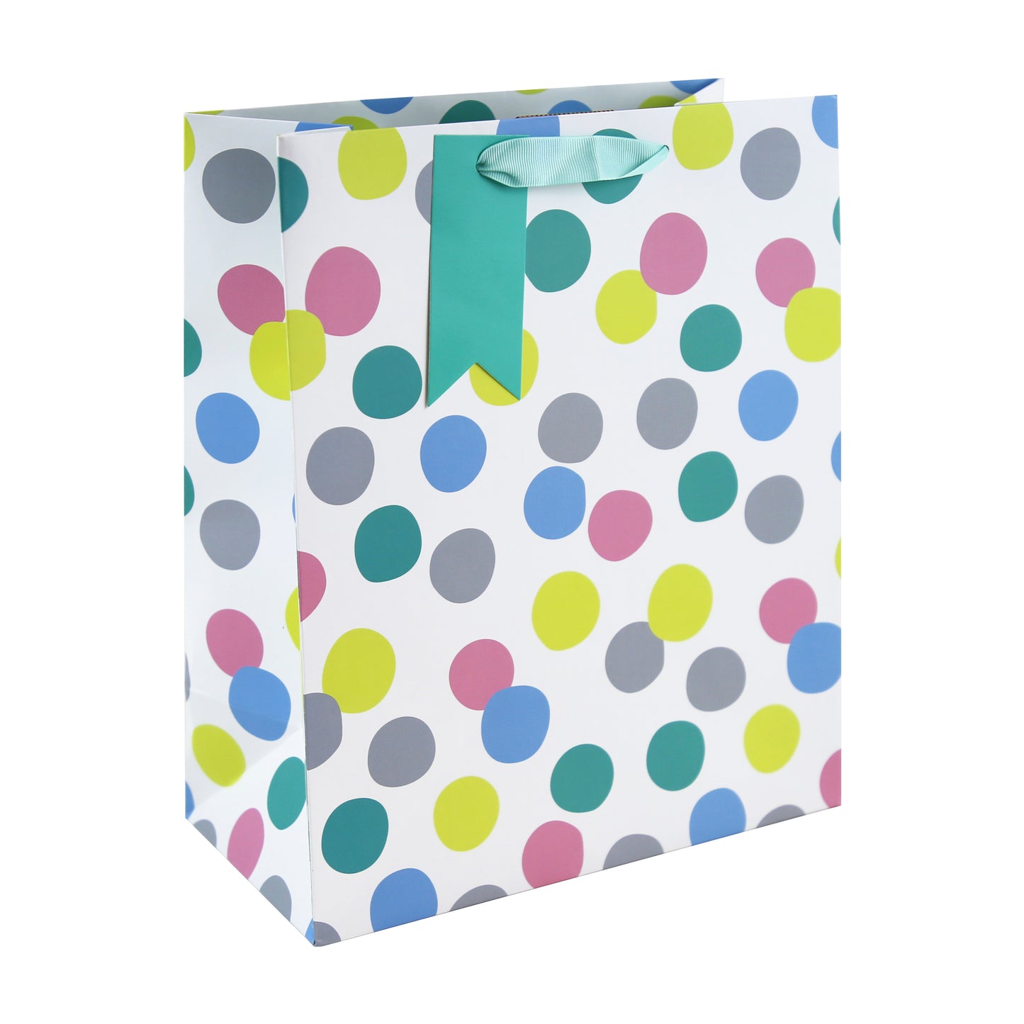 EUROWRAP BABY SPOTS LARGE GIFT BAG APX 27 X 33 X 14 CM. 35410-2C \\\KD05248