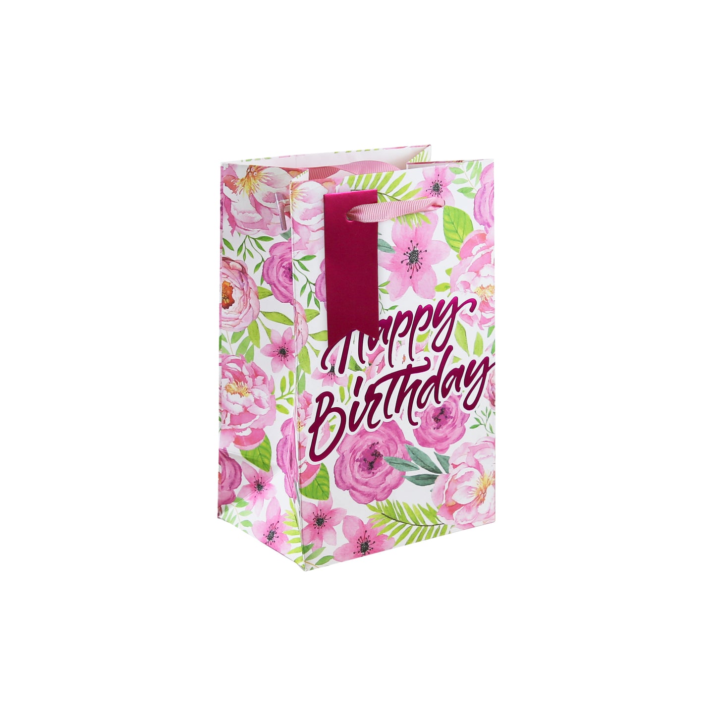 EUROWRAP JB BIRTHDAY FLORAL PERFUME BAG APX 13 X 9 X 20 CM. 33970-9C \\\KD05255