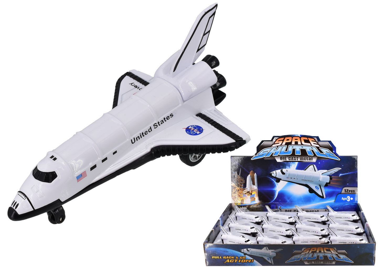 ASSORTED DIE CAST SPACE SHUTTLE. TY0023 \\\KD05349