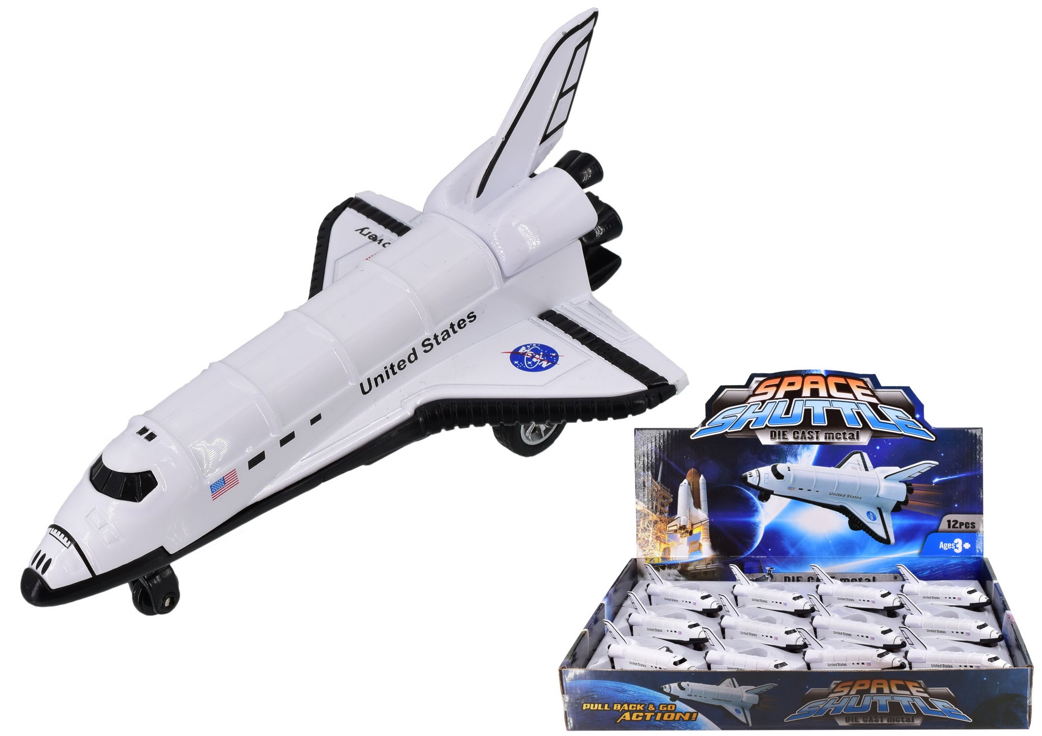 ASSORTED DIE CAST SPACE SHUTTLE. TY0023 \\\KD05349