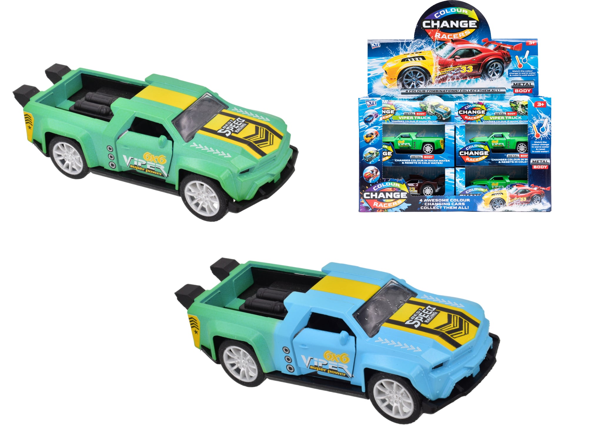ASSORTED DIE CAST COLOUR CHANGING CARS. TY2821 \\\KD05367