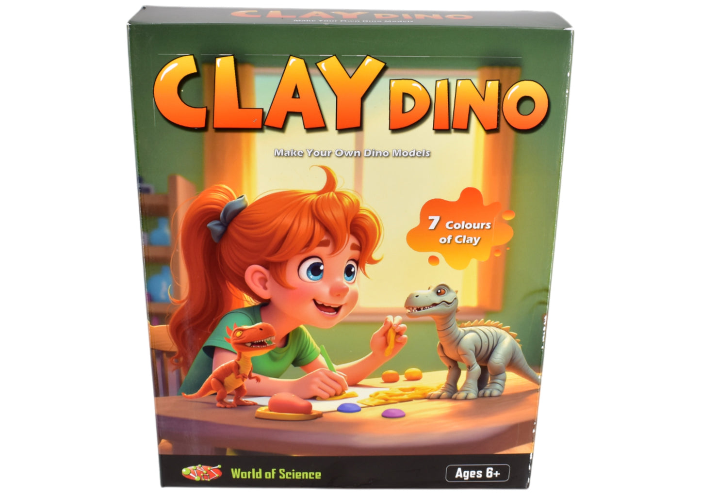 WORLD OF SCIENEC MAKE YOUR OWN CLAY DINOSAURS. TY3011 \\\KD05368