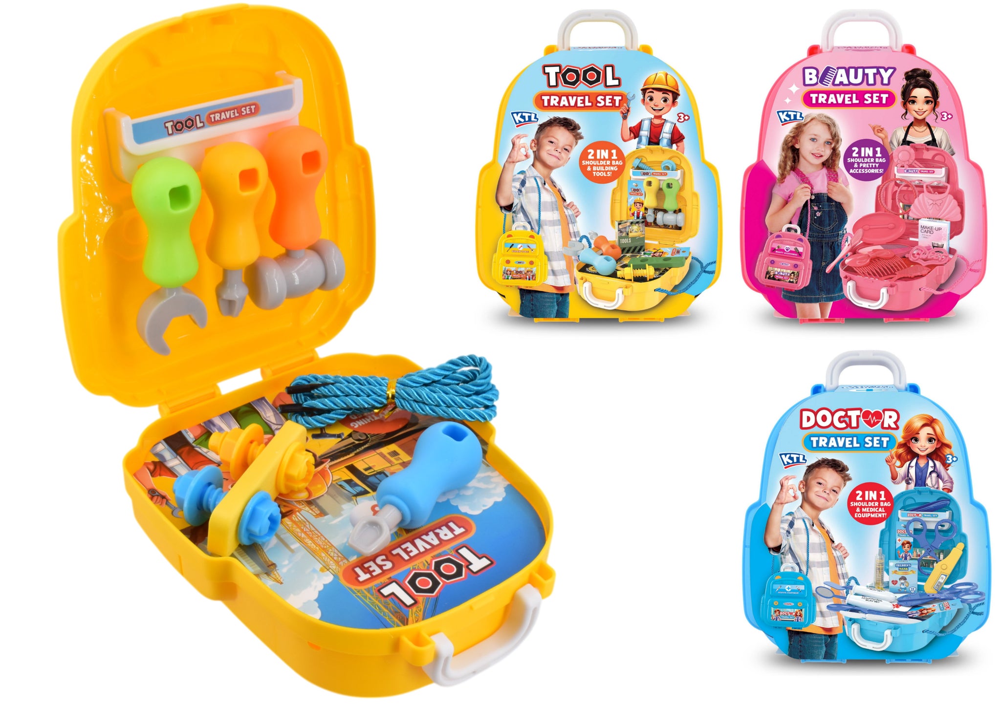 ASSORTED BEAUTY TRAVEL SUITCASE PLAYSETS. TY3453 \\\KD05383