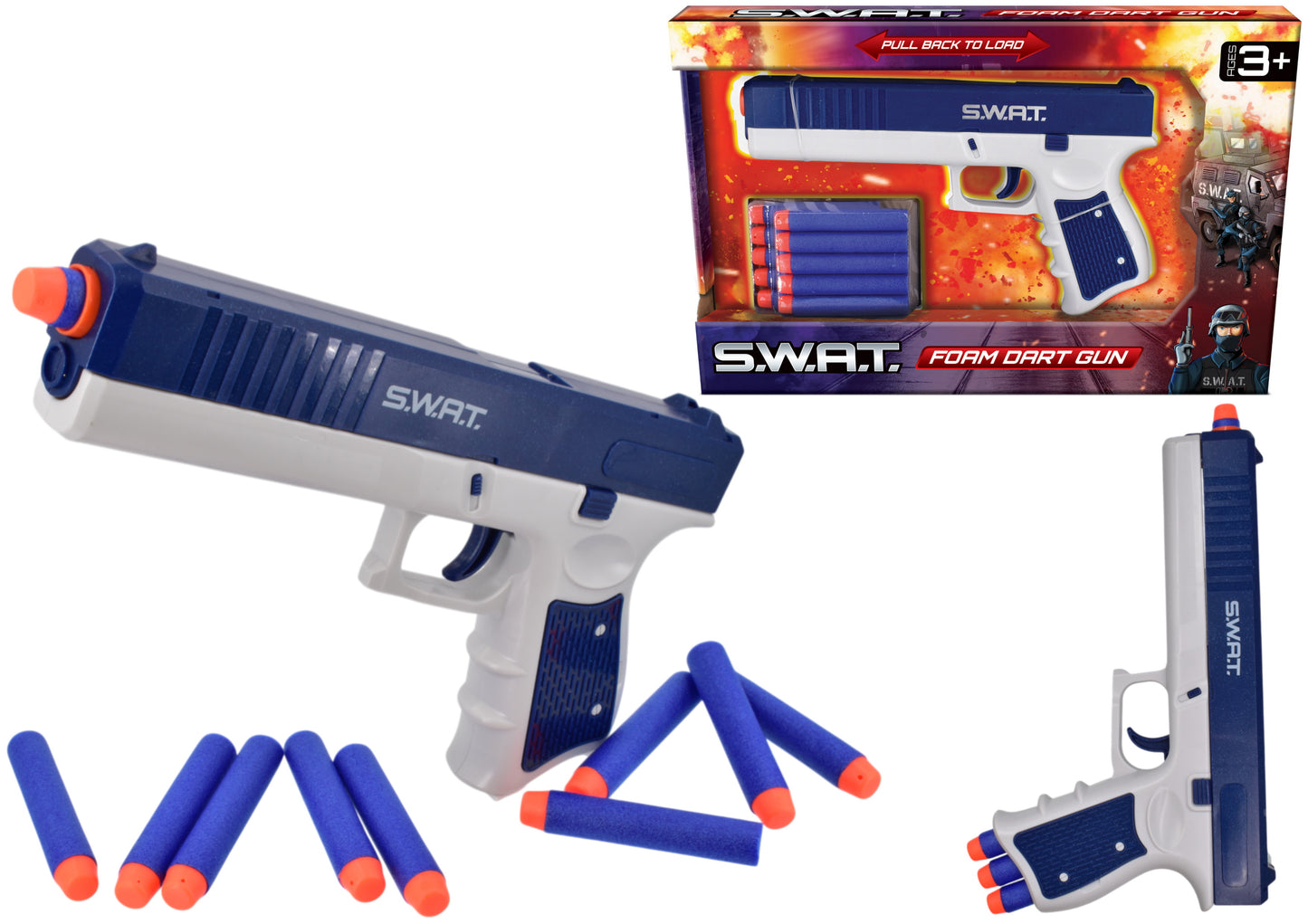 SWAT FOAM DART BULLET GUN WITH DART. TY3667 \\\KD05385