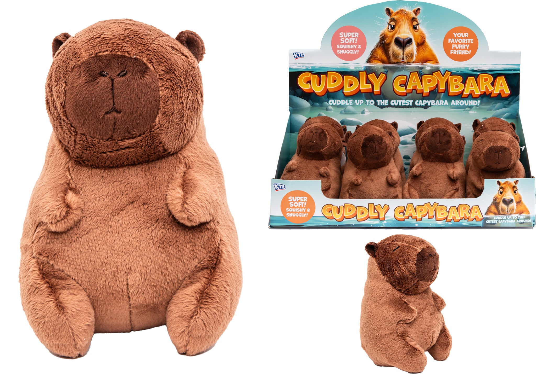KANDY TOYS CUDDLY CAPYBARA 15CM. TY3837 \\\KD05396