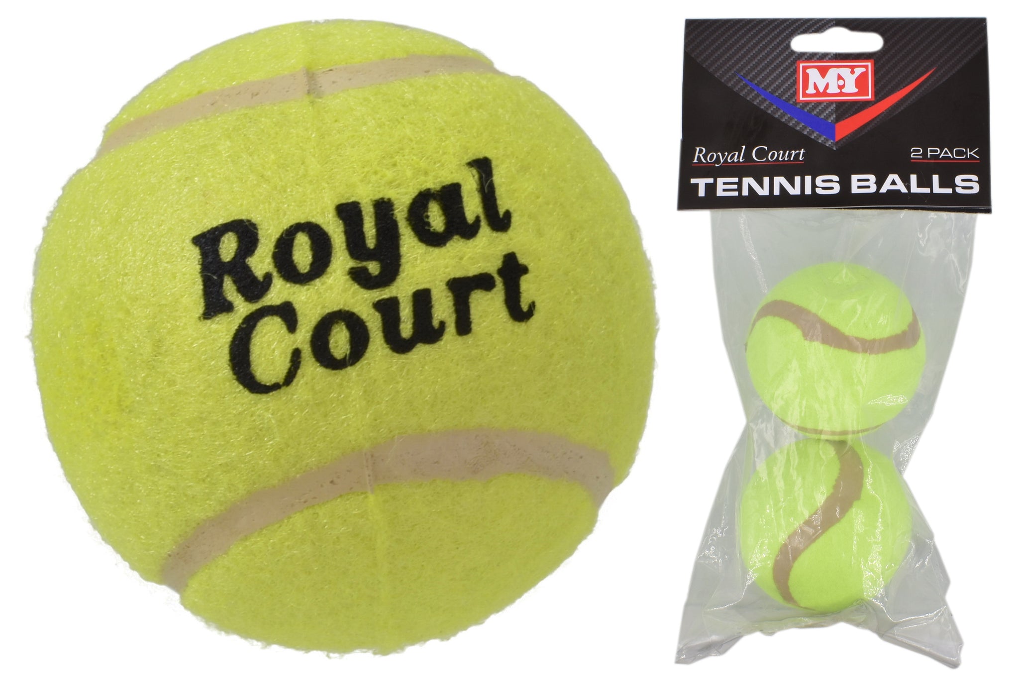 M.Y ROYAL COURT 2 PACK TENNIS BALLS. TY5307 \\\KD05452