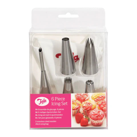 TALA 6 PC ICING SET (5 NOZZ & BAG). 10A00042 \\\KD05496