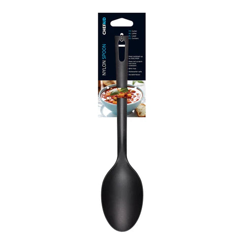 CHEF AID BLACK NYLON SPOON. 10E02401 \\\KD05503