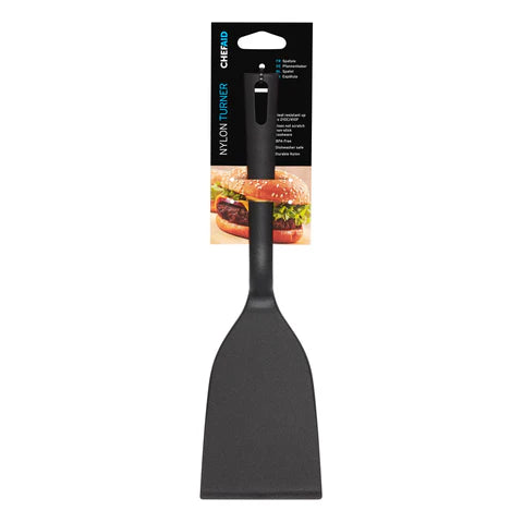 CHEF AID BLACK NYLON TURNER. 10E02409 \\\KD05504