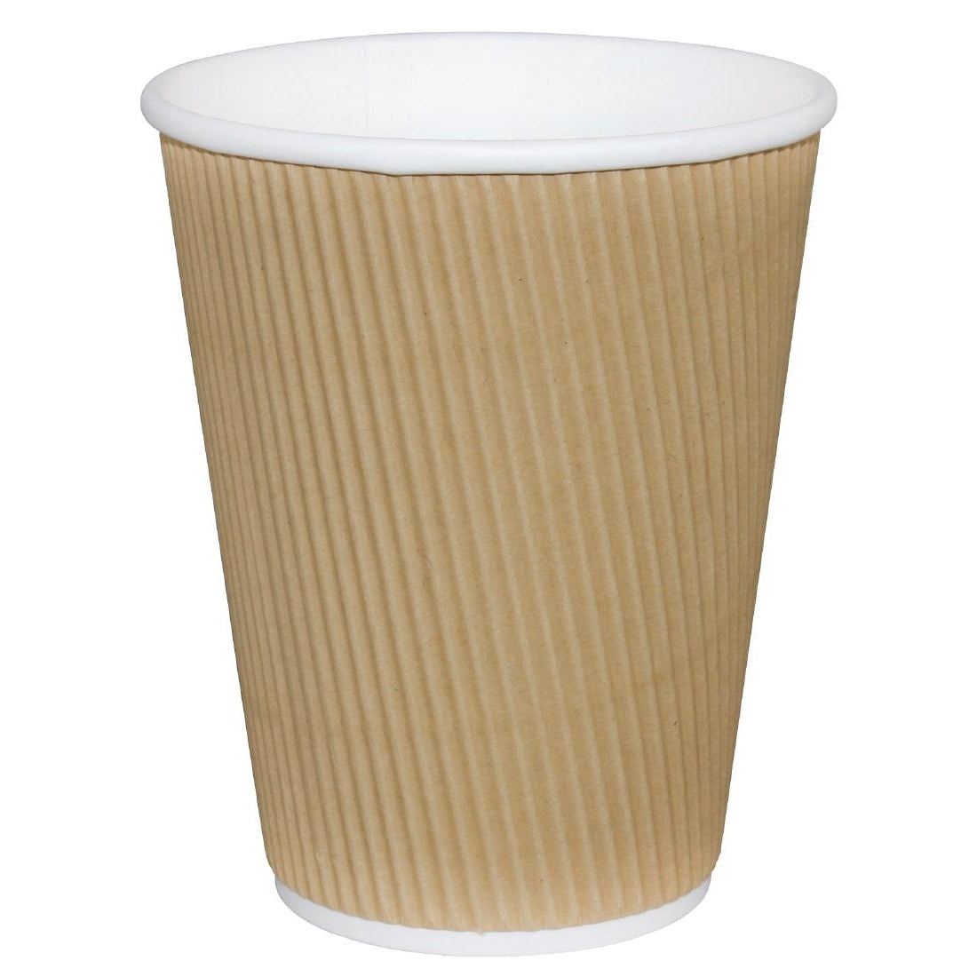 BROWN KRAFT RIPPLE WALL HOT DRINK CUP 12OZ / 25 PACK. 10441.12 \\\KD10031