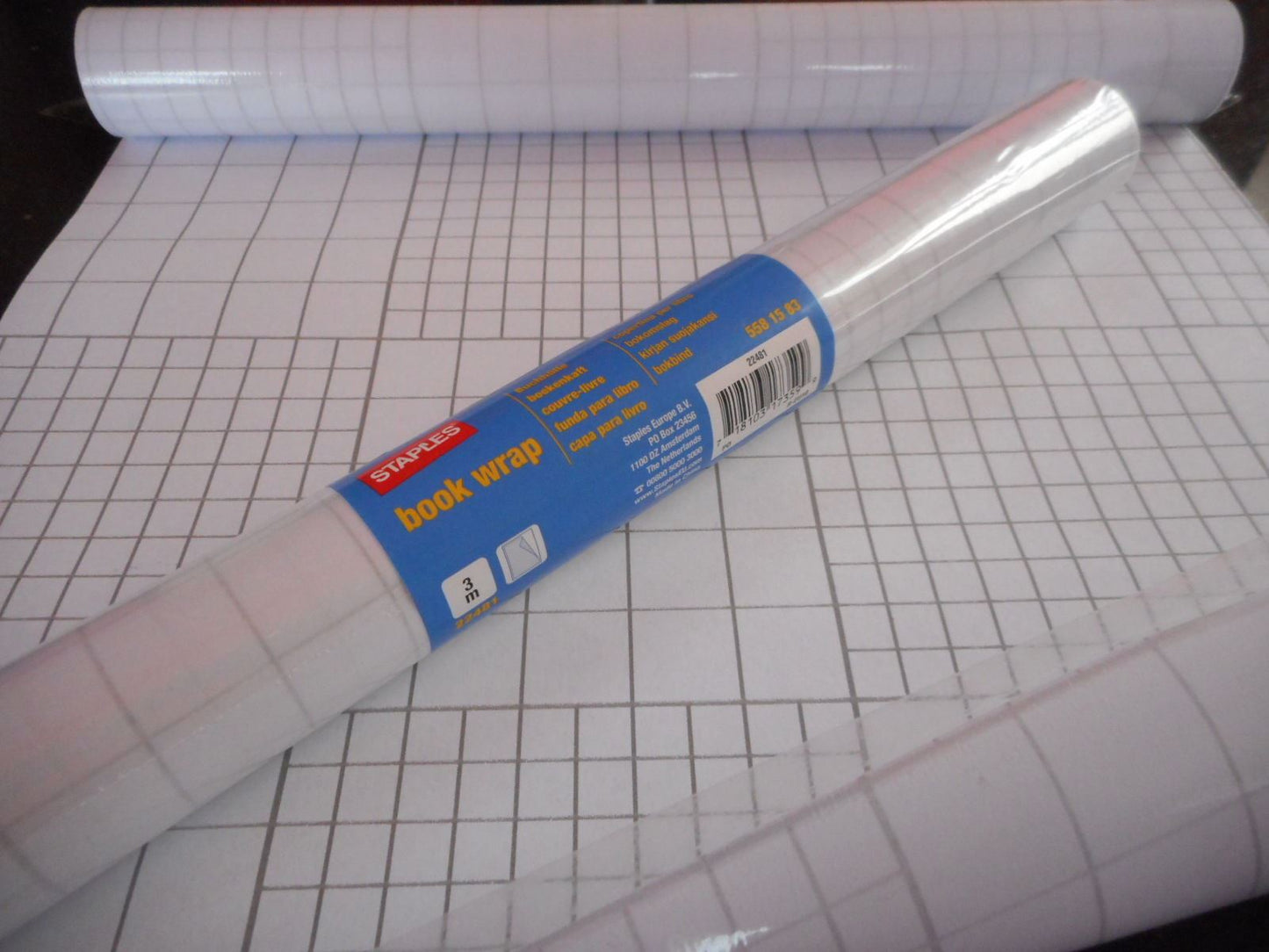 33CM X 3CM PLASTIC BOOK WRAP. 22481 \\\KD10048