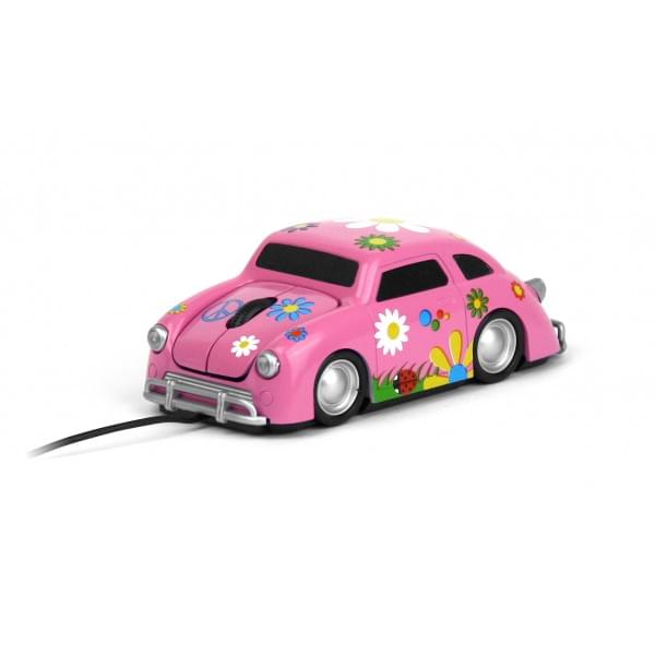 PINK SATZUMA PINK RACER CAR PC COMPUTER MOUSE. 69517 \\\KD10050