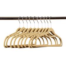 10 VELVET HANGERS BEIGE. 4021 \\\KD10057