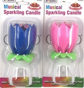 MUSICAL SPARKLING CANDLE. DGIRY4501 \\\KD10060