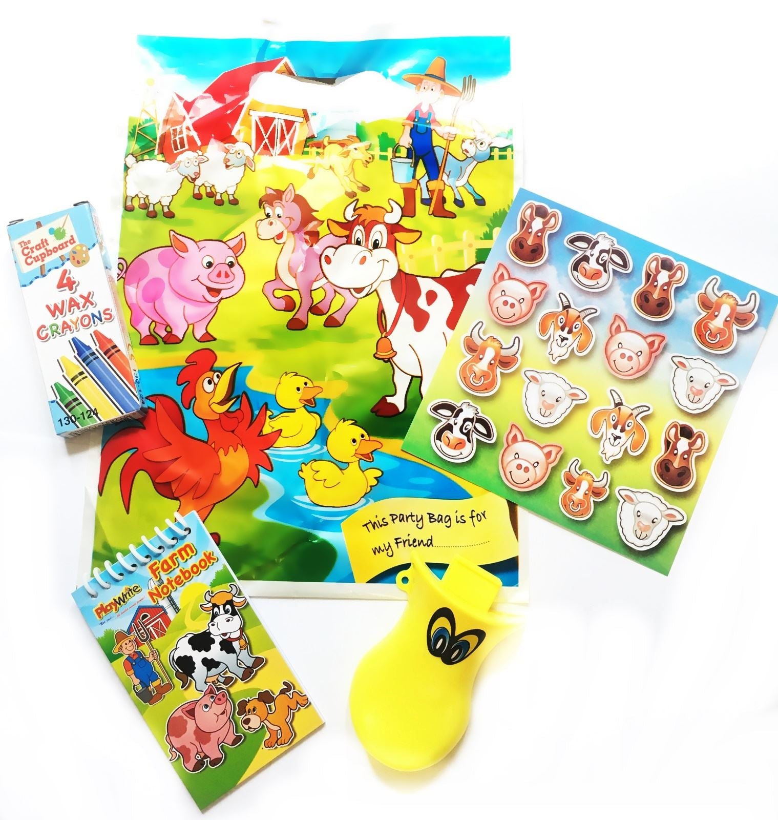 FARM FILLED PARTY BAG WITH FILLED ITEMS. 383014 \\\KD10071