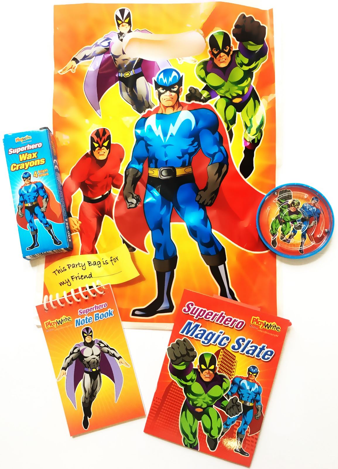 SUPERHERO FILLED PARTY BAG. 383036 \\\KD10081
