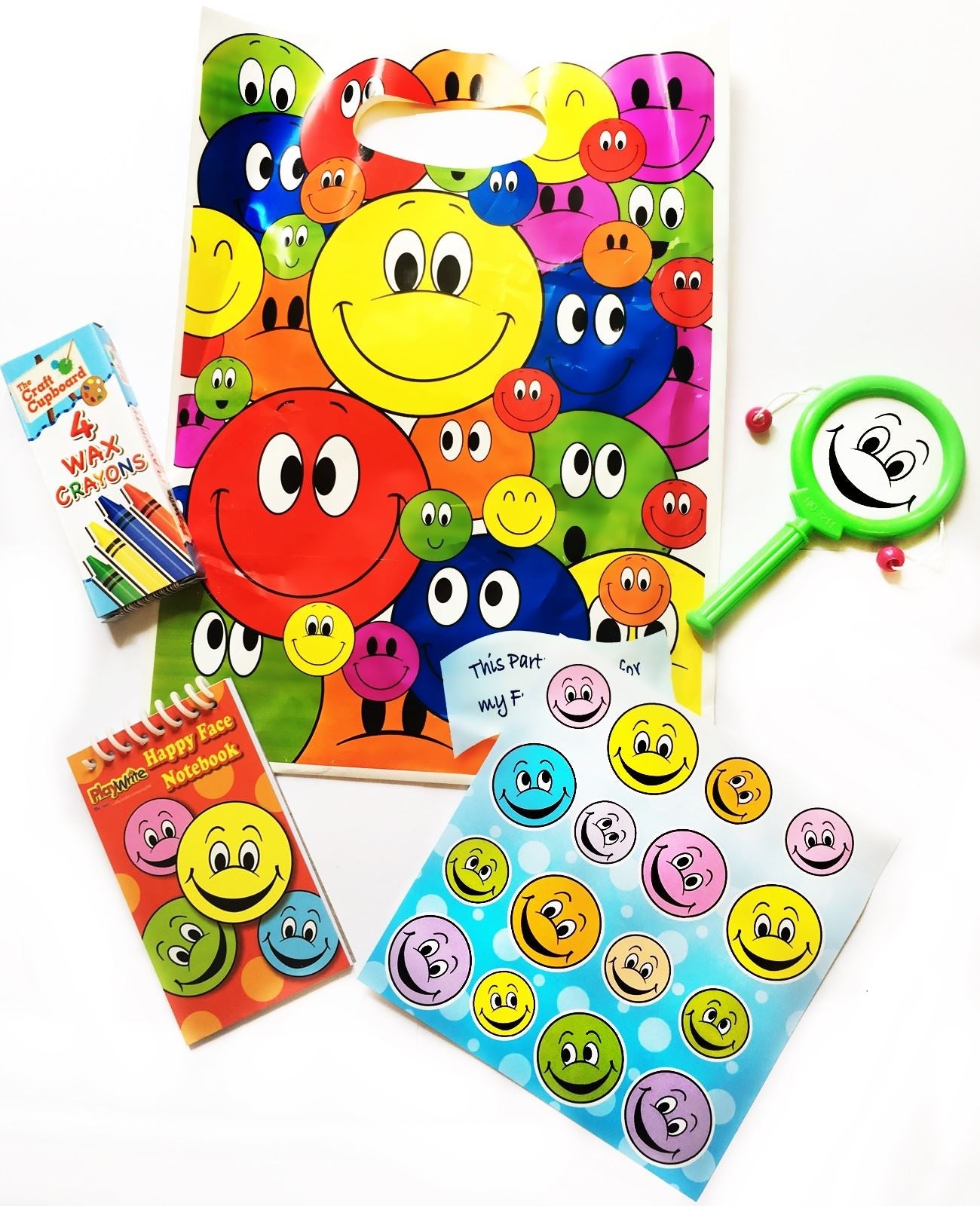 HAPPY FACE FILLED PARTY BAG. 383011 \\\KD10083
