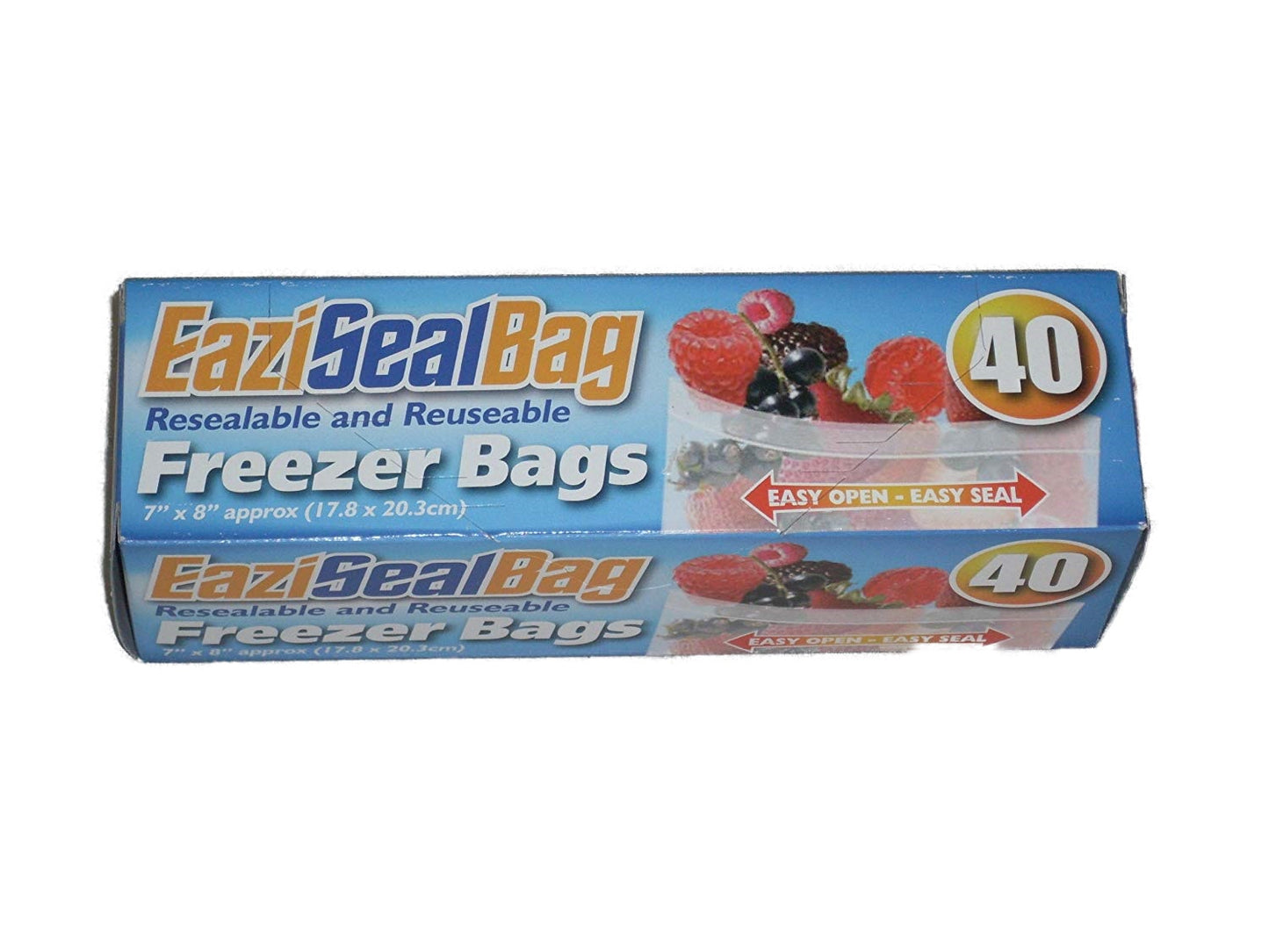 EAZISEAL REUSABLE FREEZER BAGS 17CM X 20CM 40/PK. 2031A \\\KD10099