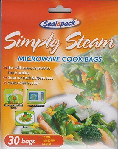 SEALAPACK SIMPLE STEAM MICROWAVE BAGS 30PK. SAP1038 \\\KD10149
