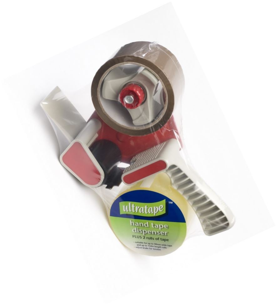 50MM PARCEL TAPE PACKING DISPENSER GUN WITH 2 ROLLS. DISP-PACK-UL \\\KD10161