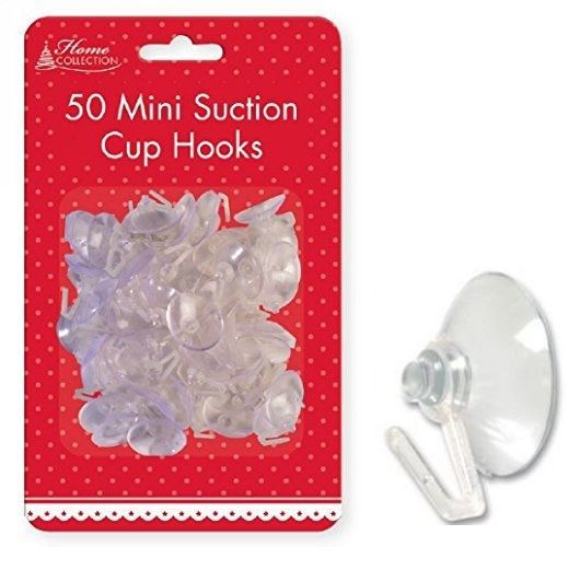 PACK OF 50 SUCTION HOOKS. SCUP Z98392 \\\KD10181