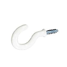 STAR PACK 5 CUP HOOK WHITE PLASTIC COATED 38MM. 72086 \\\KD10199