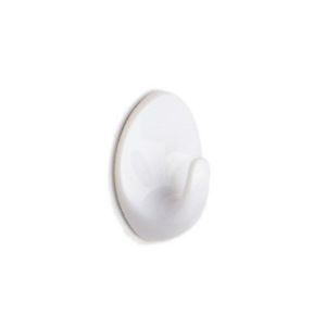 STAR PACK 2 SELF ADHESIVE HOOK LARGE OVAL WHITE. 72139 \\\KD10202
