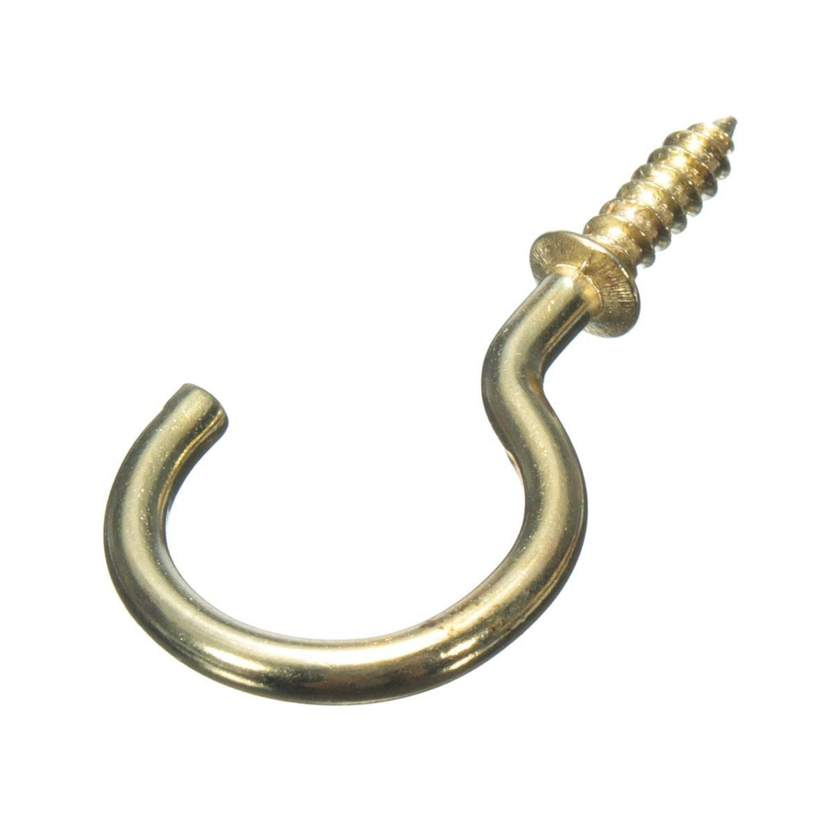STAR PACK 20 CUP HOOK BRASSED PLATED 19MM. 72795 \\\KD10206