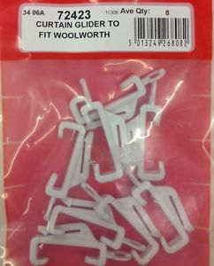 STAR PACK 1 CURTAIN GLIDER TO FIT WOOLWORTH CURTAIN TRACK. 72423 \\\KD10234