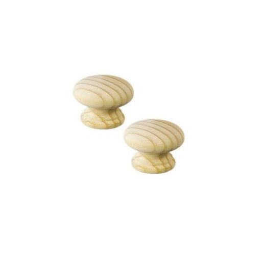 STAR PACK 1 PINE DOOR KNOB UNLACQUERED DRILLED 35MM. 72157 \\\KD10272