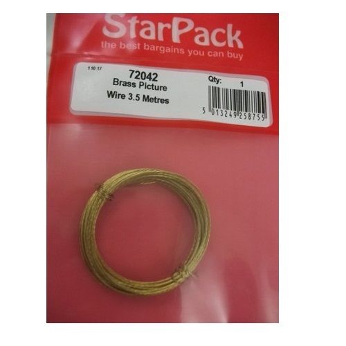 STAR PACK PICTURE WIRE BRASS 3.5 METRES. 72042 \\\KD10275