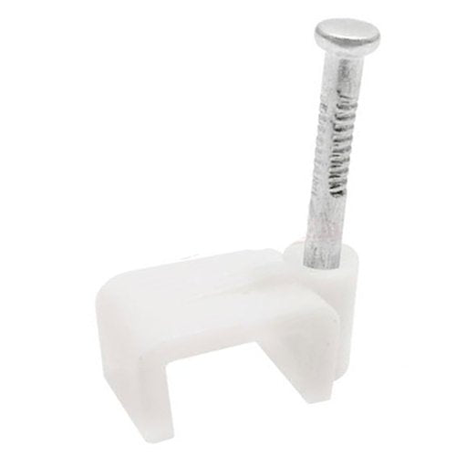 STAR PACK 27 CABLE CLIP FLAT WHITE 1.5MM FOR TWIN & EARTH. 72075 \\\KD10288