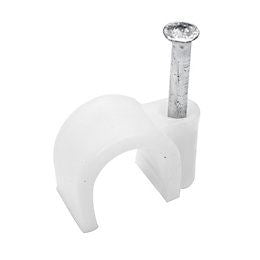 STAR PACK 60 CABLE CLIP ROUND WHITE 4MM. 72089 \\\KD10299