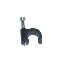 STAR PACK 50 CABLE CLIP ROUND BLACK 6MM FOR TV COAX SAT. 72063 \\\KD10300