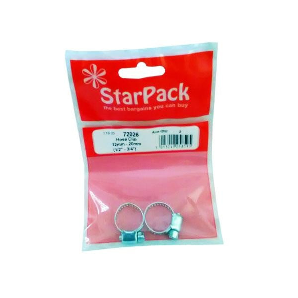 STAR PACK 2 HOSE CLIP 12MM-20MM. 72026 \\\KD10311