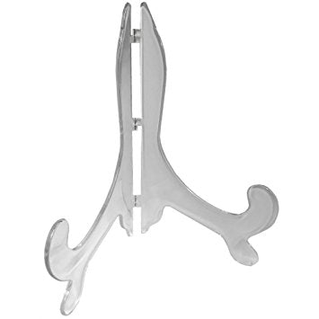 STAR PACK PLATE STAND CLEAR PLASTIC 75MM-150MM. 72436 \\\KD10342