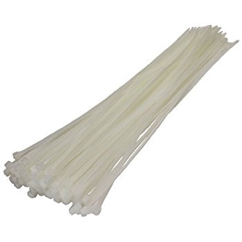 STAR PACK 12 CABLE TIE WHITE 300MM X 4.8MM. 72098 \\\KD10343