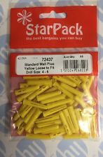 STAR PACK 58 STANDARD WALL PLUG YELLOW LOOSE TO FIT DRILL SIZE 4-6. 72437 \\\KD10363