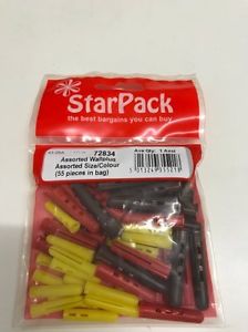 STAR PACK 55 ASSORTED SIZES & COLOURS WALLPLUG. 72834 \\\KD10373