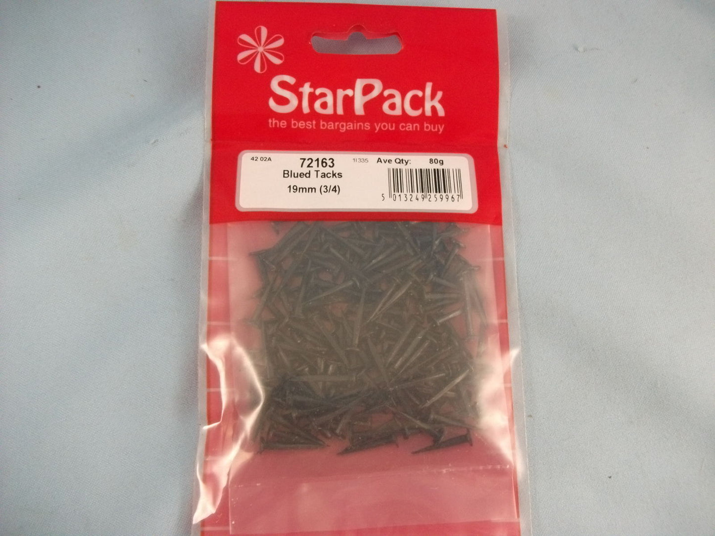 STAR PACK 80G BLUED TACK 19MM. 72163 \\\KD10375