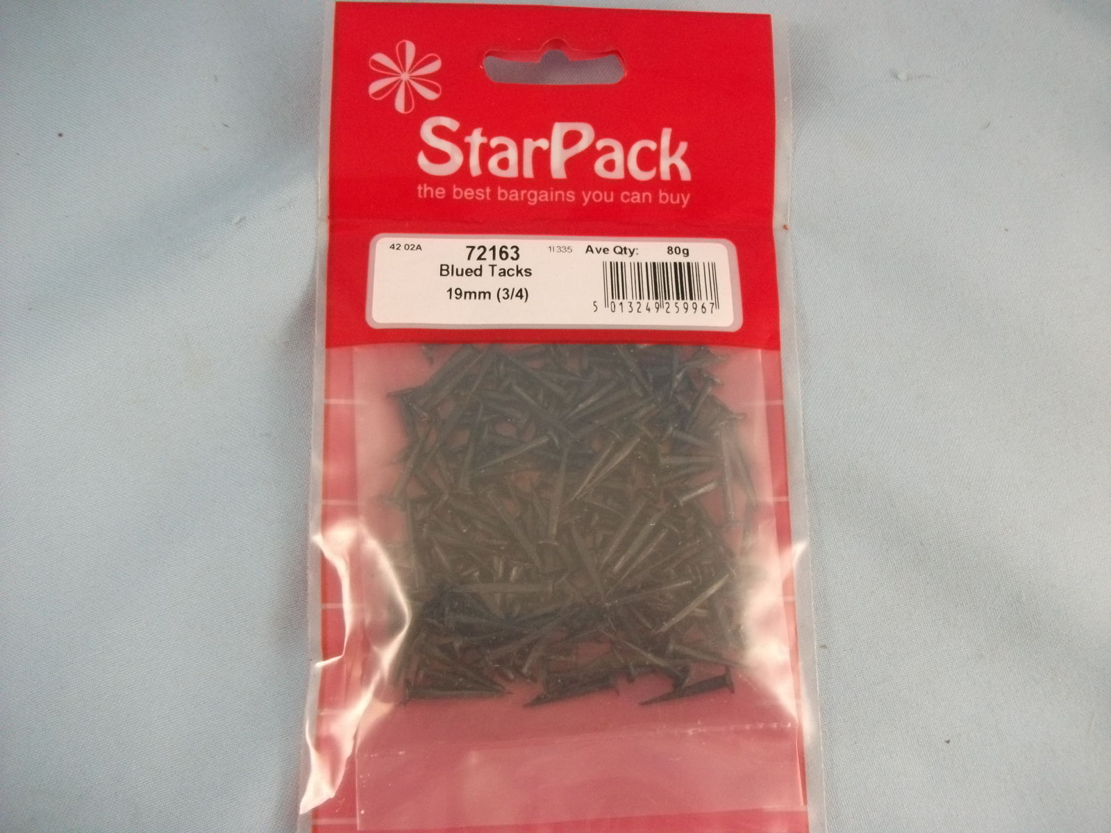 STAR PACK 80G BLUED TACK 19MM. 72163 \\\KD10375