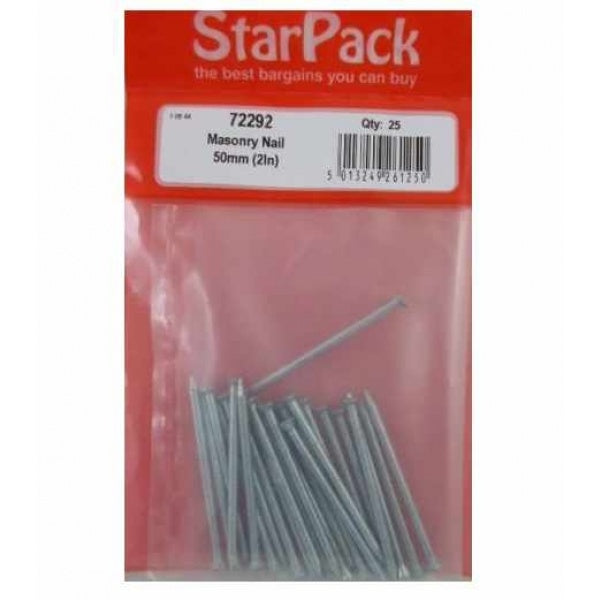 STAR PACK 20 MASONRY NAIL 50MM. 72292 \\\KD10379
