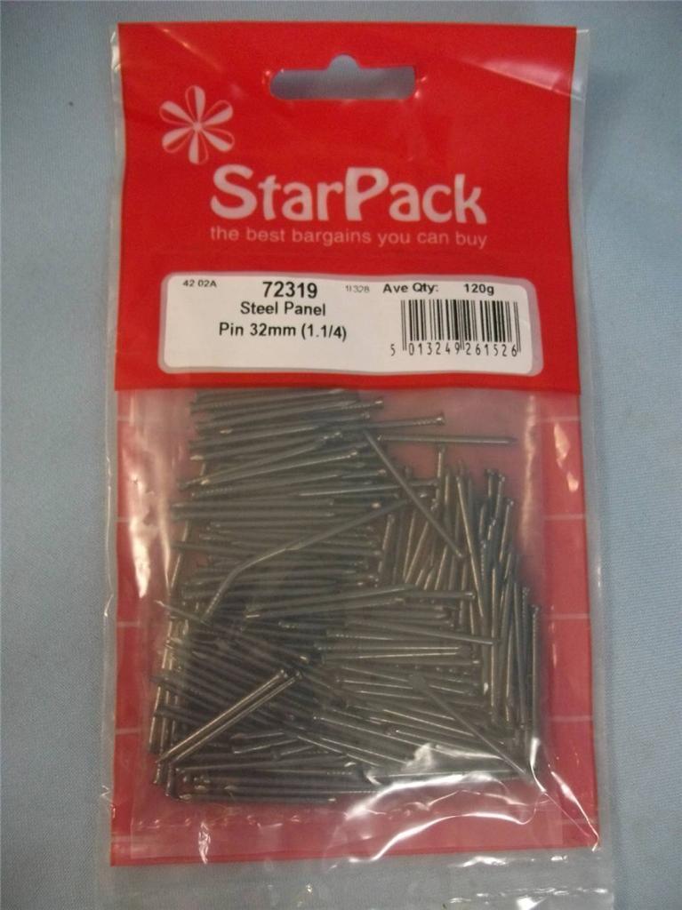 STAR PACK 95G PANEL PIN STEEL 32MM. 72319 \\\KD10386