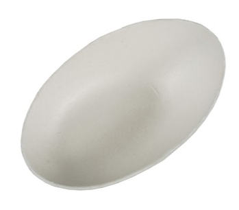 50 WHITE EGG SHAPE BOWLS SUGAR CANE 20ML 8CM X 5CM. 85210 \\\KD10424