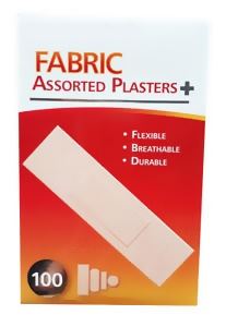 MASTER PLAST 100 FABRIC ASSORTED PLASTERS. MP016 \\\KD10429
