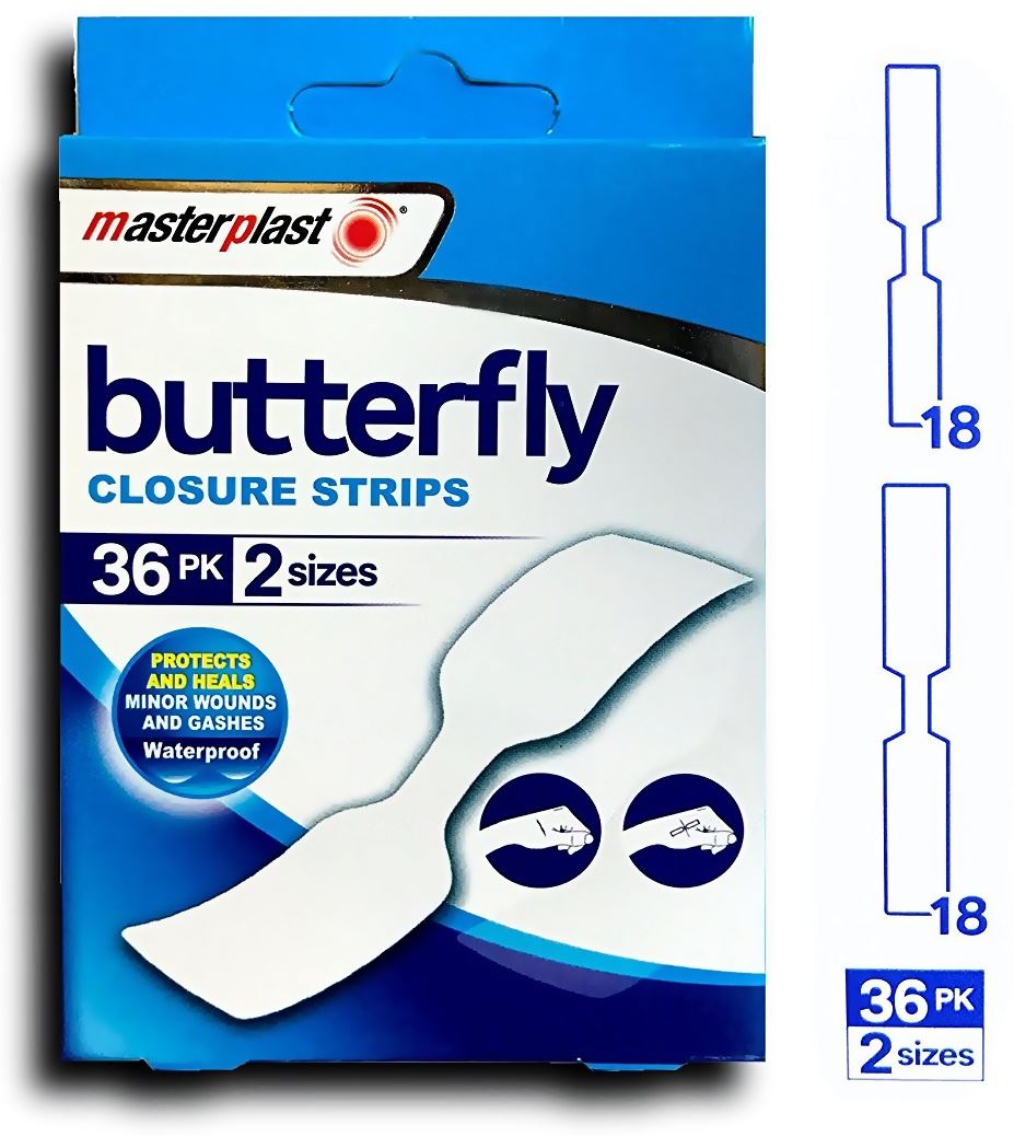 MASTERPLAST BUTTERFLY CLOSURE 36 STRIPS. MP1042-24 \\\KD10432