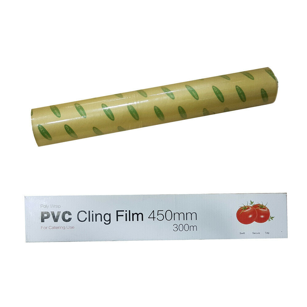 POLY WRAP JUMBO CATERING CLING FILM 450MM X 300M. 10765 \\\KD10443
