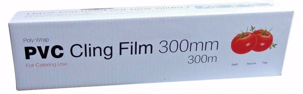 POLY WRAP LARGE CATERING CLING FILM 300MM X 300M. 10755 \\\KD10445