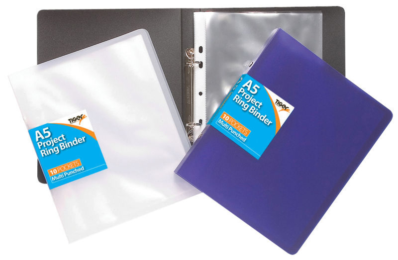 TIGER A5 SLIM RING BINDER + 10 POCKET. T301149 \\\KD10512